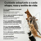Duplo Calma + Piel y Pelaje para perros. Apoyo para la calma, piel sana, bienestar emocional y pelo brillante