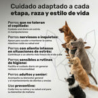 Duplo Calma + Polvo Dental para perros. Apoyo para la calma, higiene dental, bienestar emocional y aliento fresco