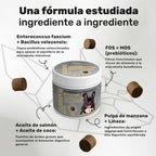 Duplo Probiótico + Piel y Pelaje para perros. Equilibrio intestinal, piel sana, bienestar digestivo y pelo brillante