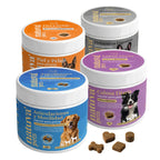 Pack Cuidado Total para perros. Calma, articulaciones, digestión, piel y pelaje - Natuva_Infograf_Pack Condro+Calma+Piel+Prob_Main