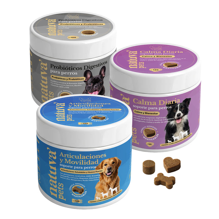 Pack Senior Integral para perros. Soporte articular, calma y bienestar digestivo