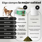 Polvo dental para perros. Higiene oral y aliento fresco