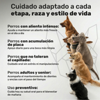 Polvo dental para perros. Higiene oral y aliento fresco