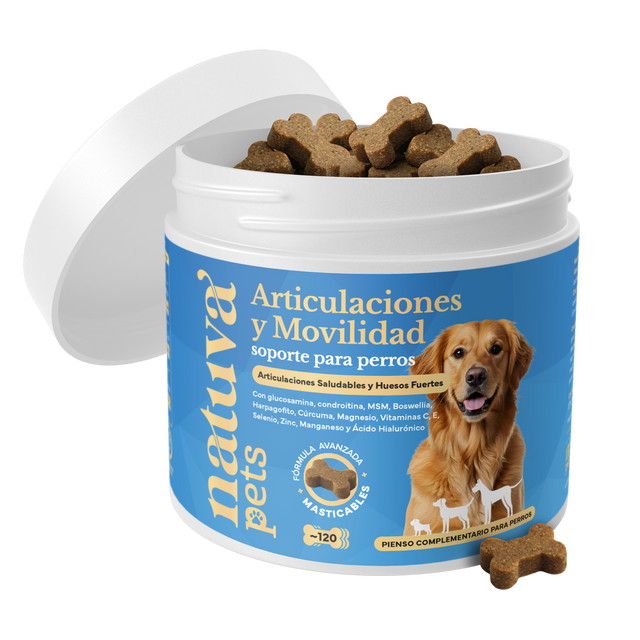 Bote abierto de Condroprotector para perros de Natuva Pets