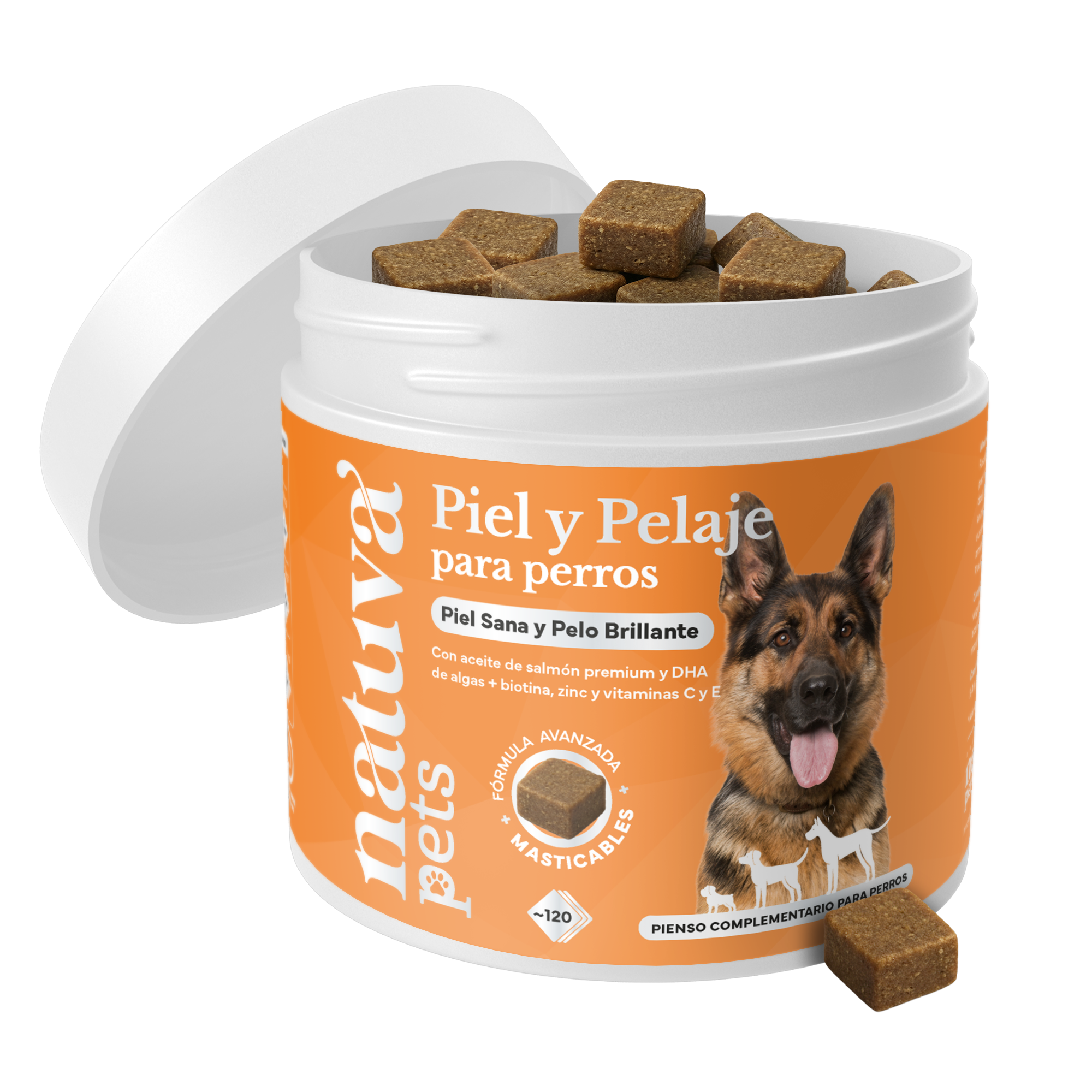 Bateau ouvert de Peau et Pelage pour chiens de Natuva Pets
